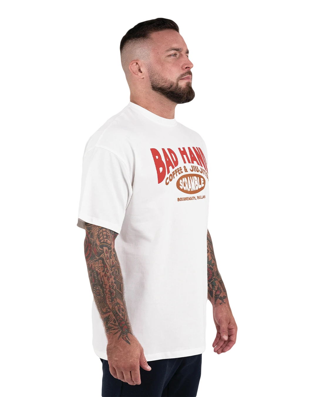 SCRAMBLE x BAD HAND COFFEE Tシャツ