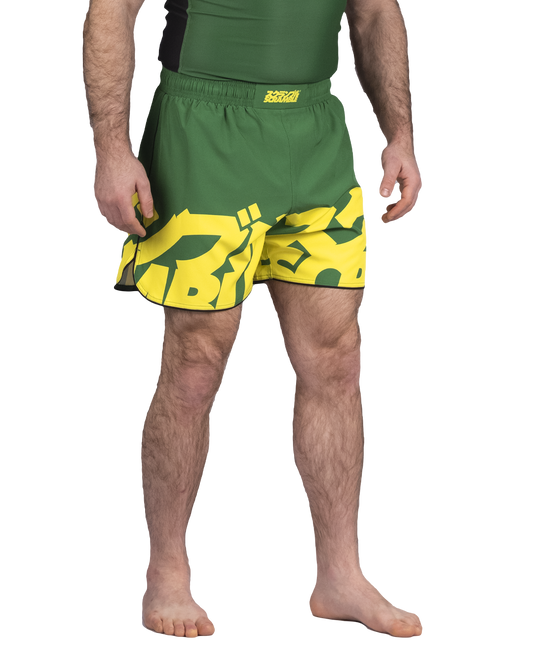 BAKA グラップリングショーツ GREEN&YELLOW