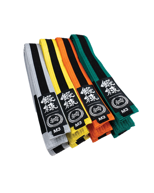 KIDS RANKED 柔術帯 黒ストライプ