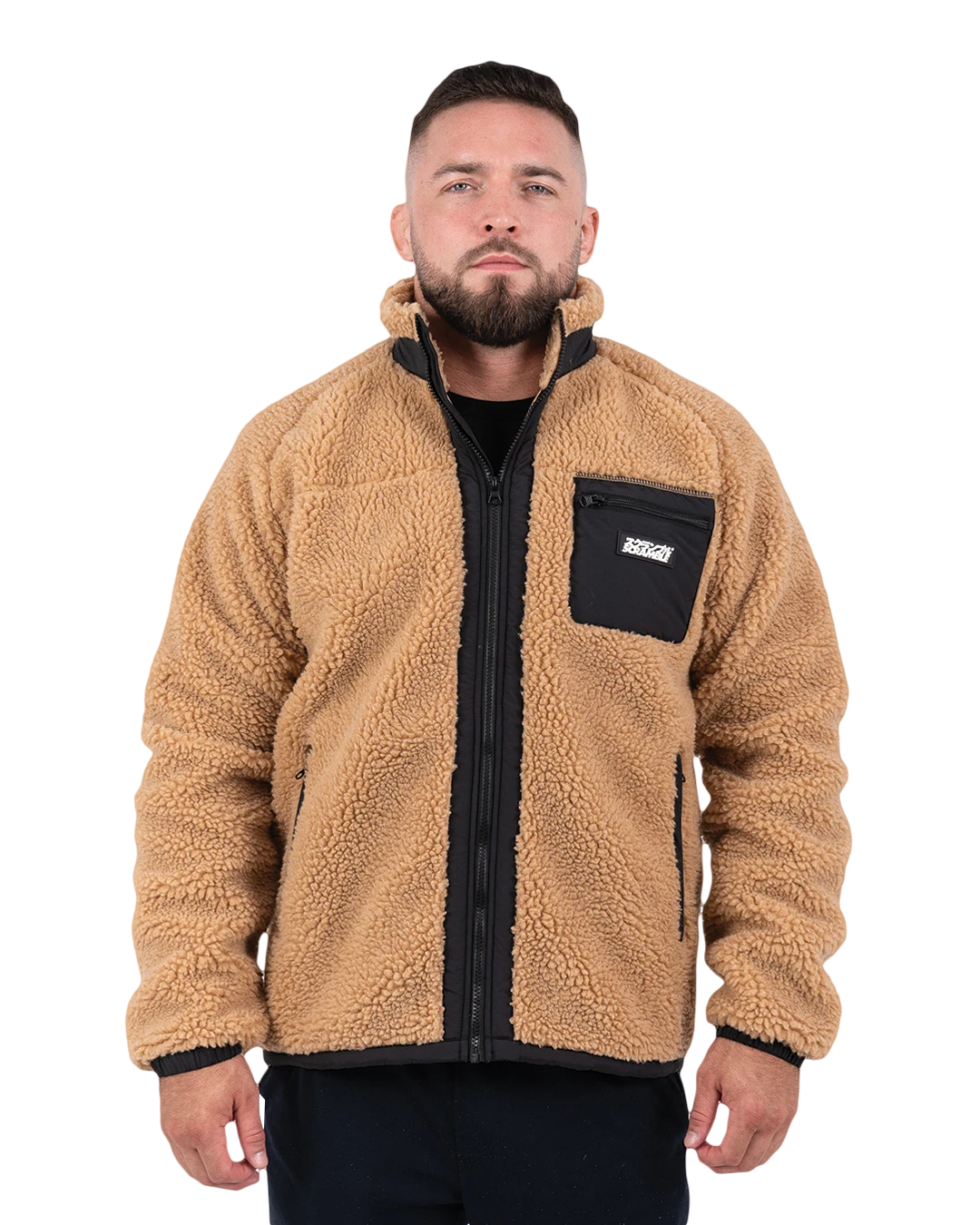 MUSHIN フリースジャケット TAN – SCRAMBLE JAPAN MUSHIN フリースジャケット TAN – SCRAMBLE JAPAN