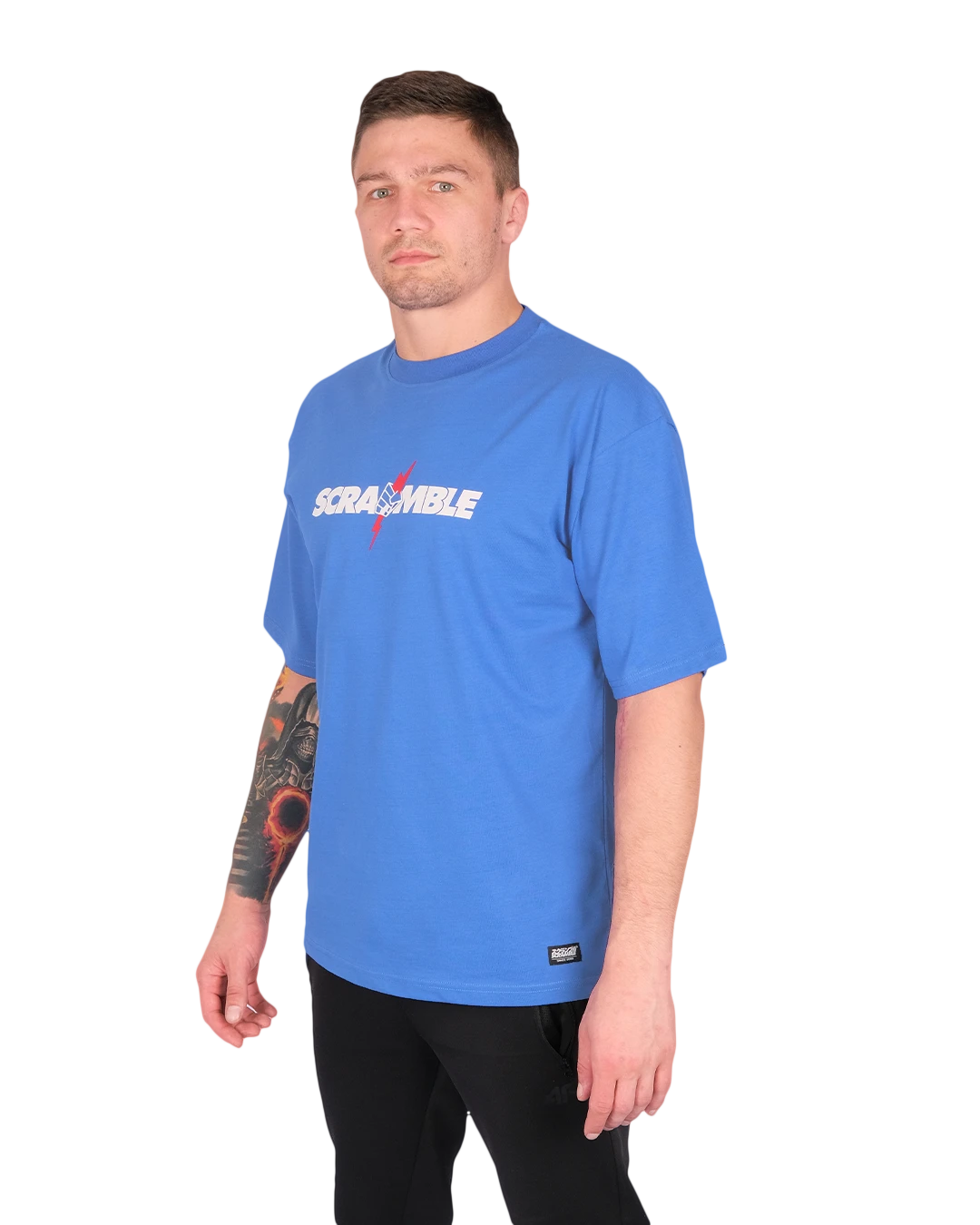 SCRAMBLE NEVER DIE Tシャツ - BLUE