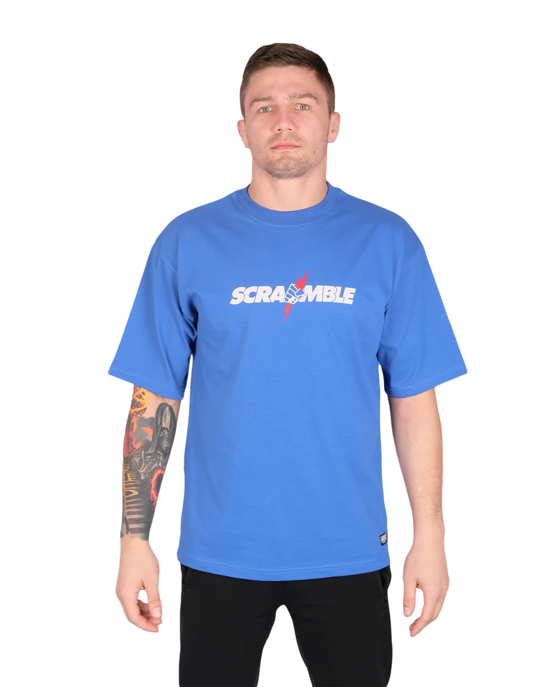 SCRAMBLE NEVER DIE Tシャツ - BLUE