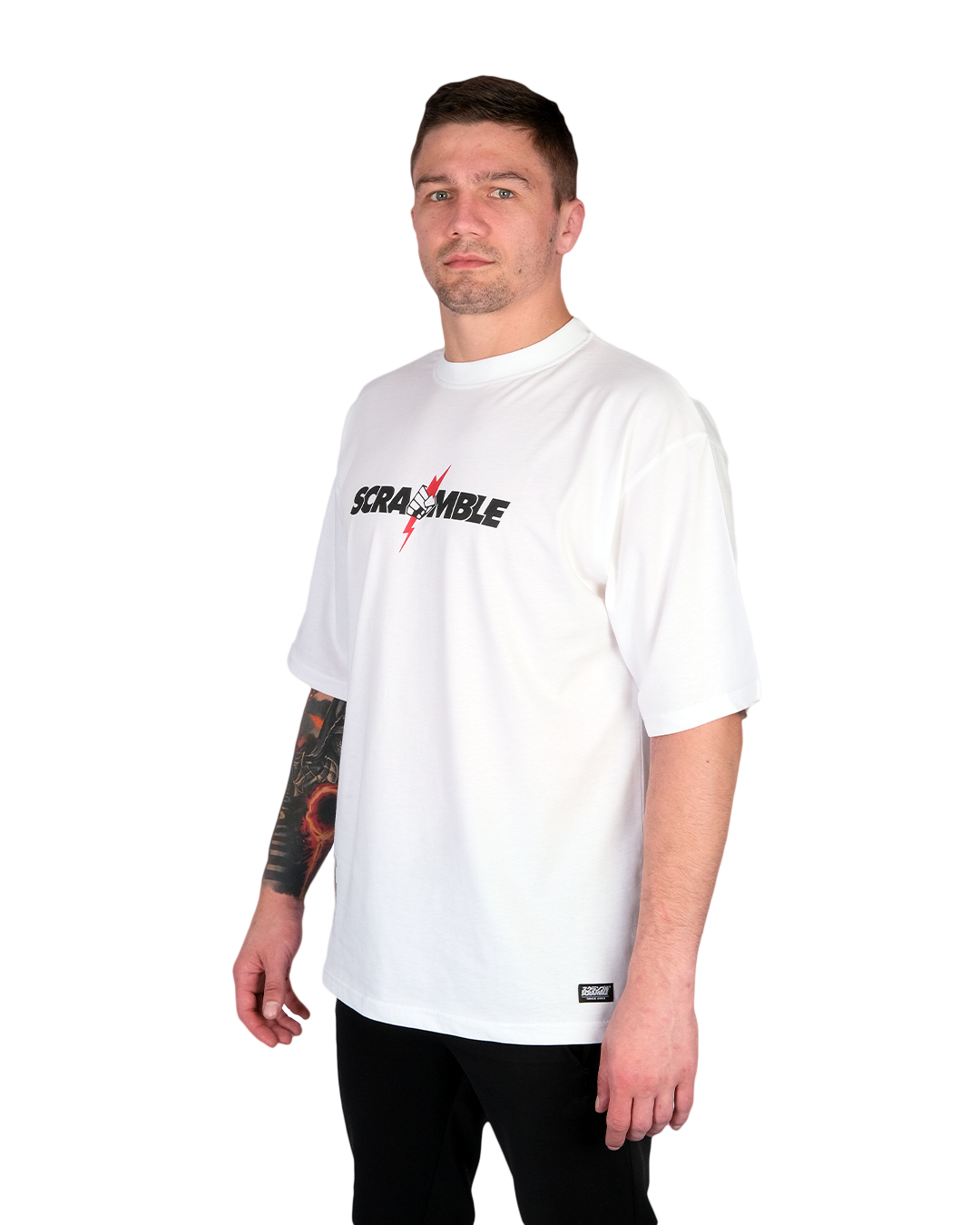 SCRAMBLE NEVER DIE Tシャツ - WHITE