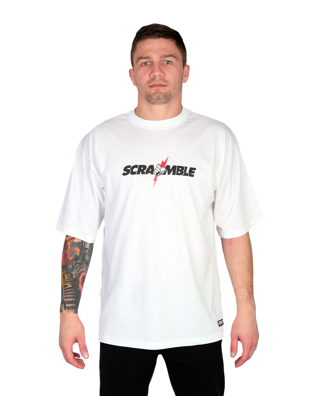SCRAMBLE NEVER DIE Tシャツ - WHITE