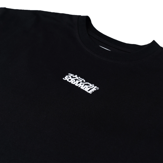 SCRAMBLE OVERSIZE LOGO Tシャツ BLACK