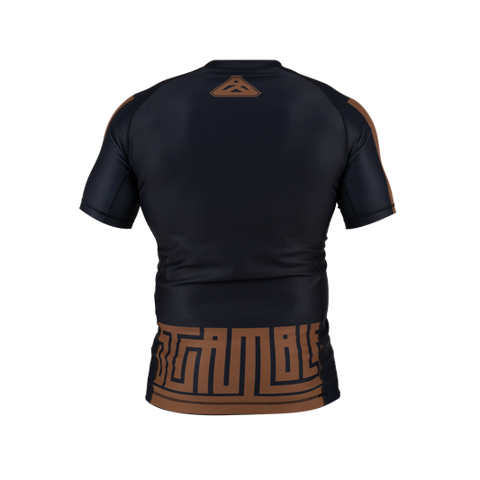 RANKED ラッシュガード BROWN