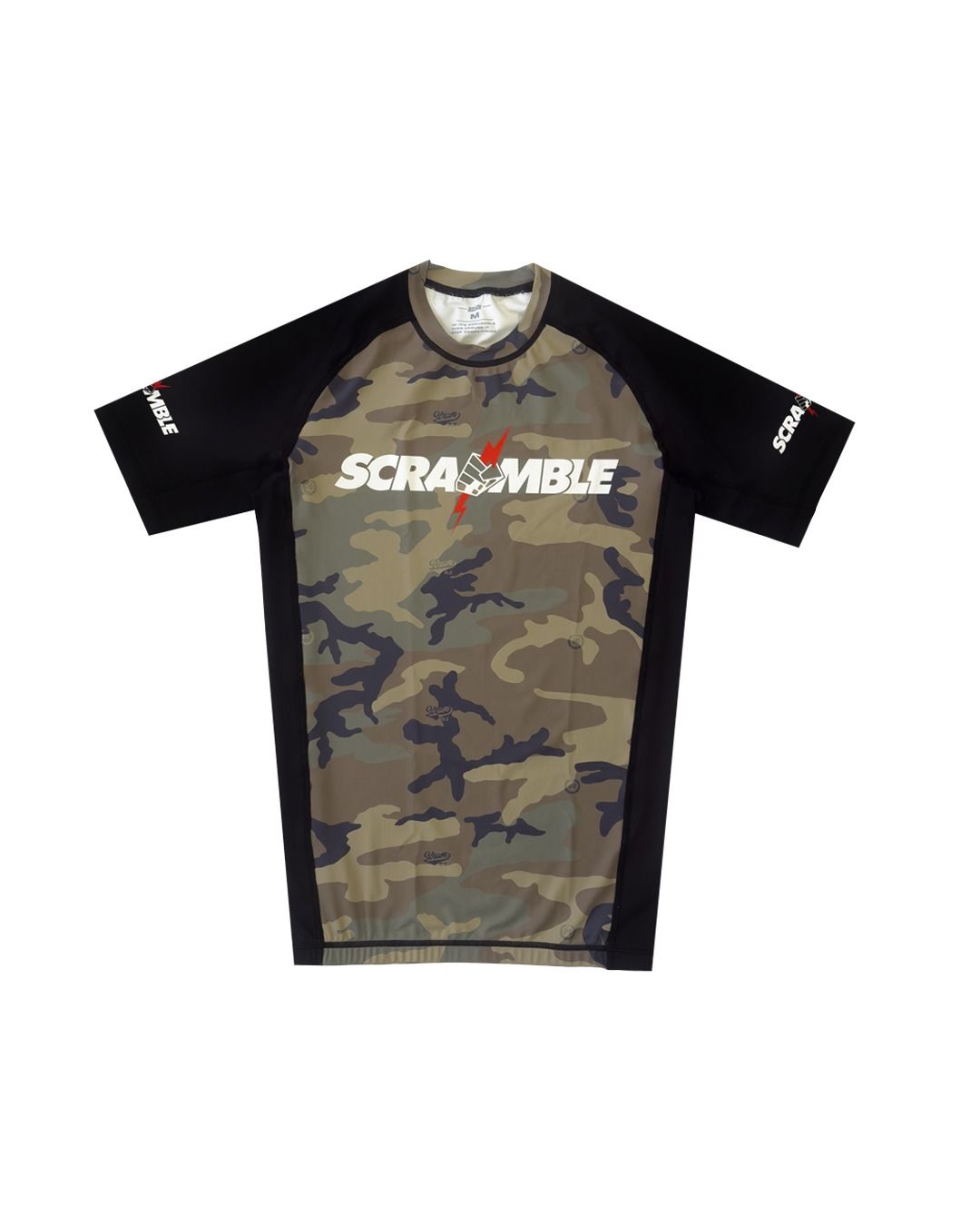 SCRAMBLE NEVER DIE ラッシュガード CAMO