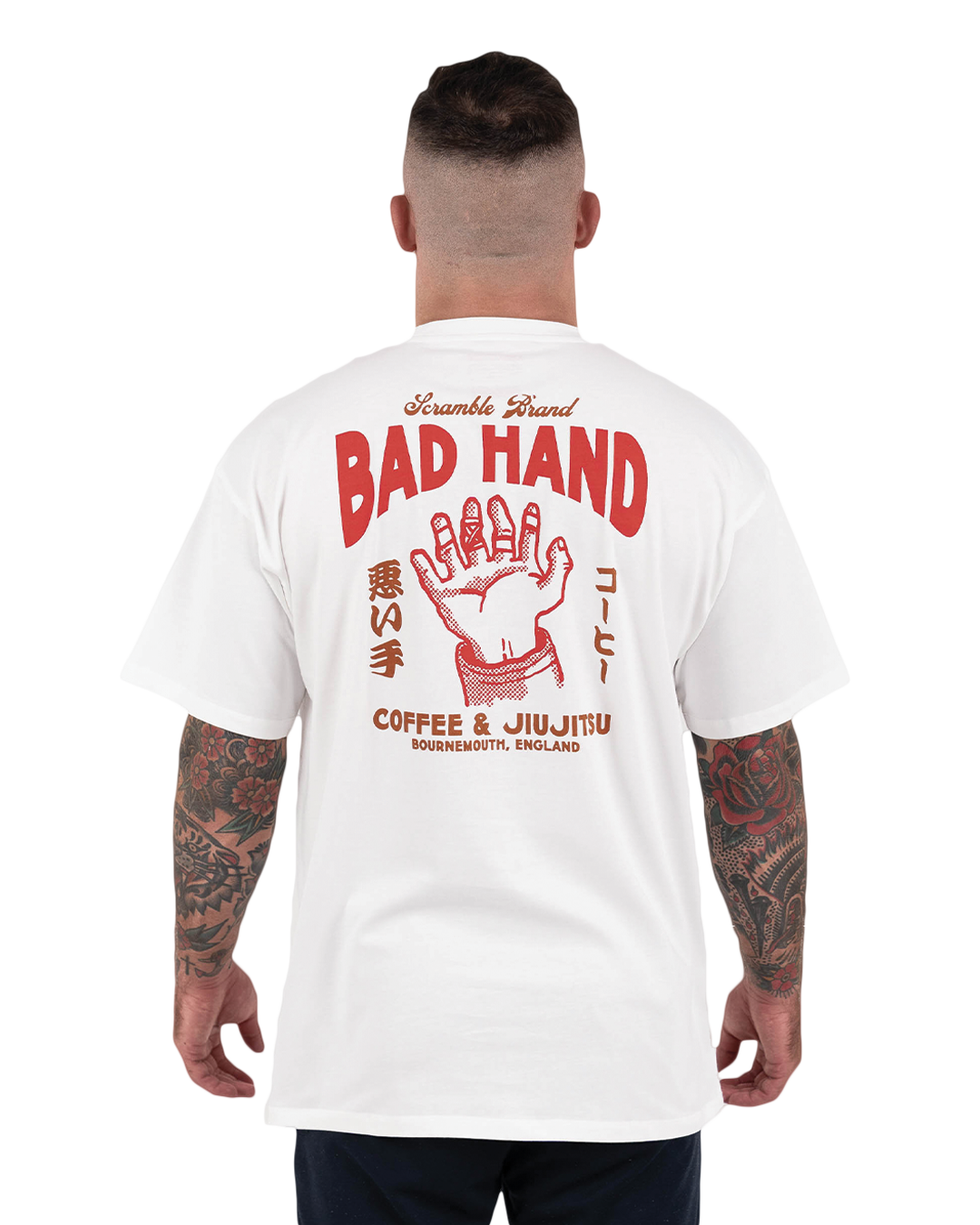 SCRAMBLE x BAD HAND COFFEE Tシャツ