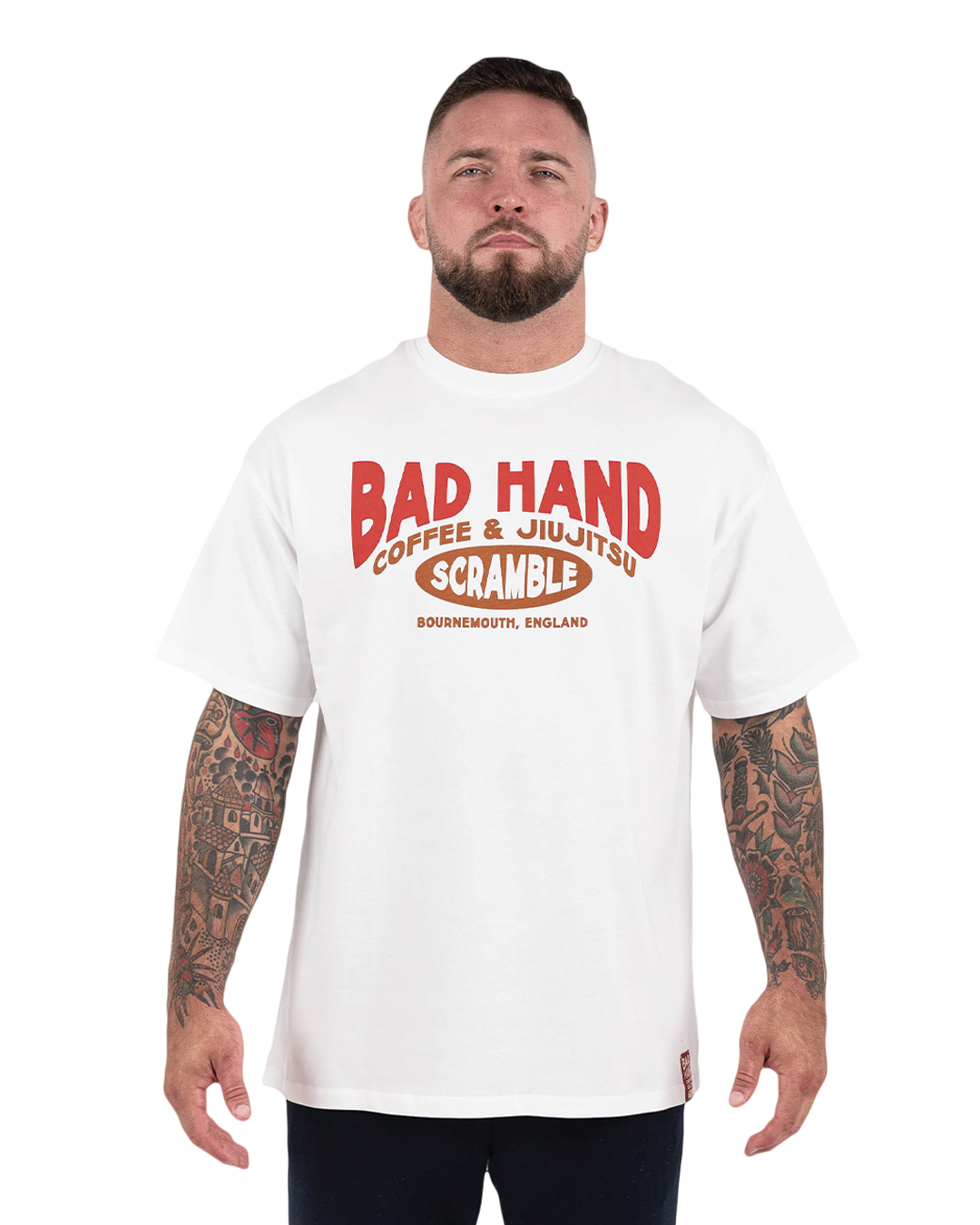 SCRAMBLE x BAD HAND COFFEE Tシャツ