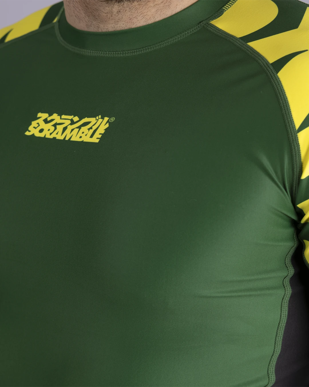 BAKA ラッシュガード GREEN&YELLOW