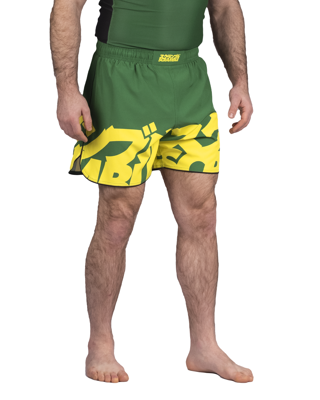 BAKA グラップリングショーツ GREEN&YELLOW