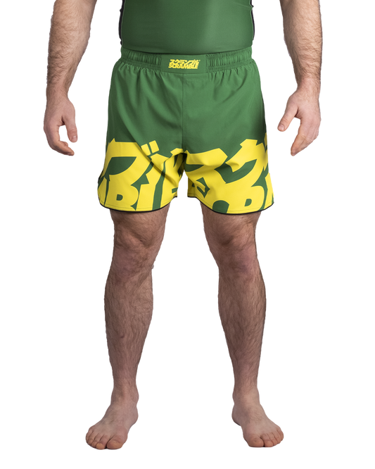 BAKA グラップリングショーツ GREEN&YELLOW