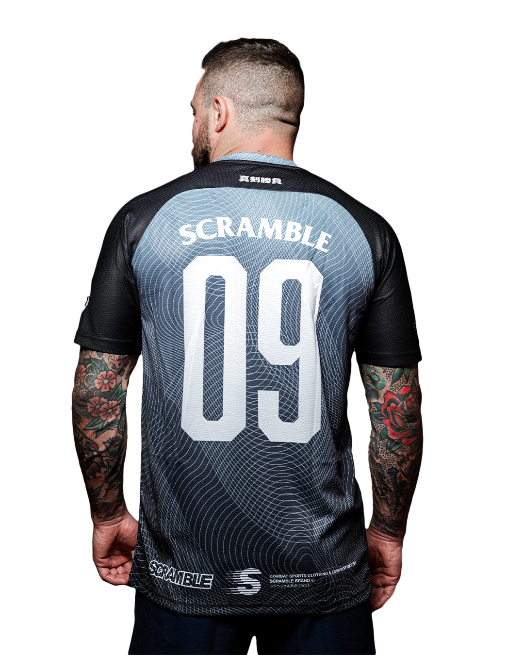 DORAI トレーニングTシャツ BLACK/GREY – SCRAMBLE JAPAN DORAI トレーニングTシャツ BLACK/GREY – SCRAMBLE JAPAN