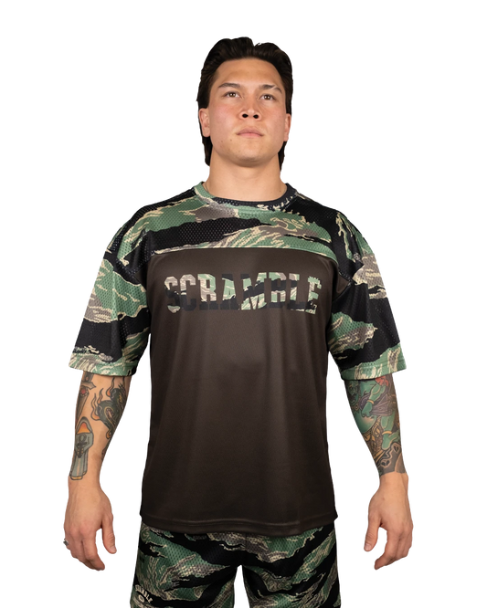 MESH HYBRID グラップリングシャツ TIGER CAMO