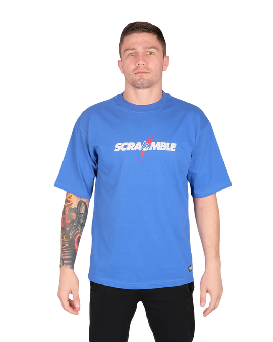 SCRAMBLE NEVER DIE Tシャツ - BLUE